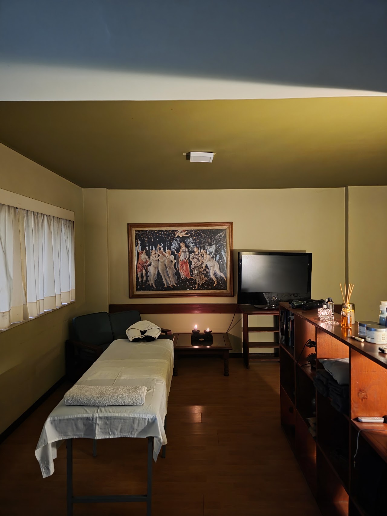 Sala de masajes de Christian Rodríguez